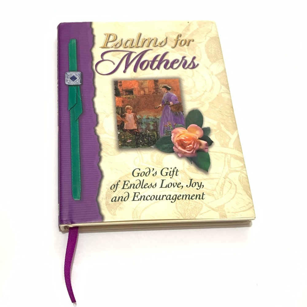 Psalms for Mothers Hardcover Devotional - Cream & Purple